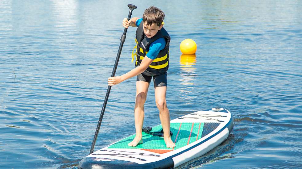 boy paddle board